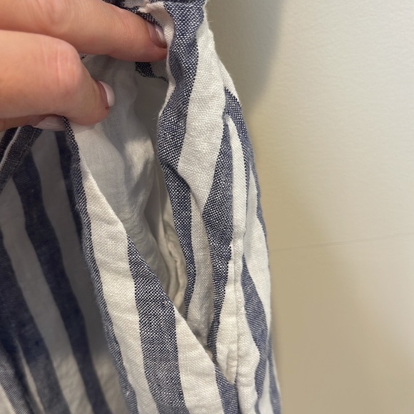 Rachel Zoe Striped Linen Jumpsuit - Picture 4 of 5